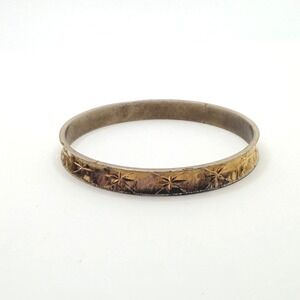 Vintage Sarah Coventry "Star Bangle"‎ Gold-Tone Bracelet from 1960's